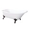 Aqua Eden Clawfoot Bathtubs, 66.56 L, 29.5 W, White/Oil Rubbed Bronze, Cast Iron VCT7D6630NF5 - alternate 1
